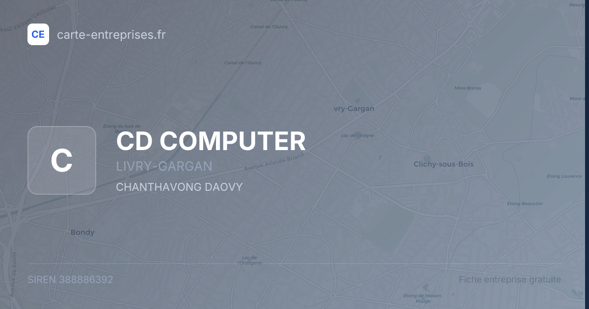 CD COMPUTER — 388886392 — fiche entreprise