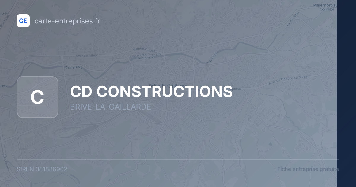 CD CONSTRUCTIONS — 381886902 — fiche entreprise