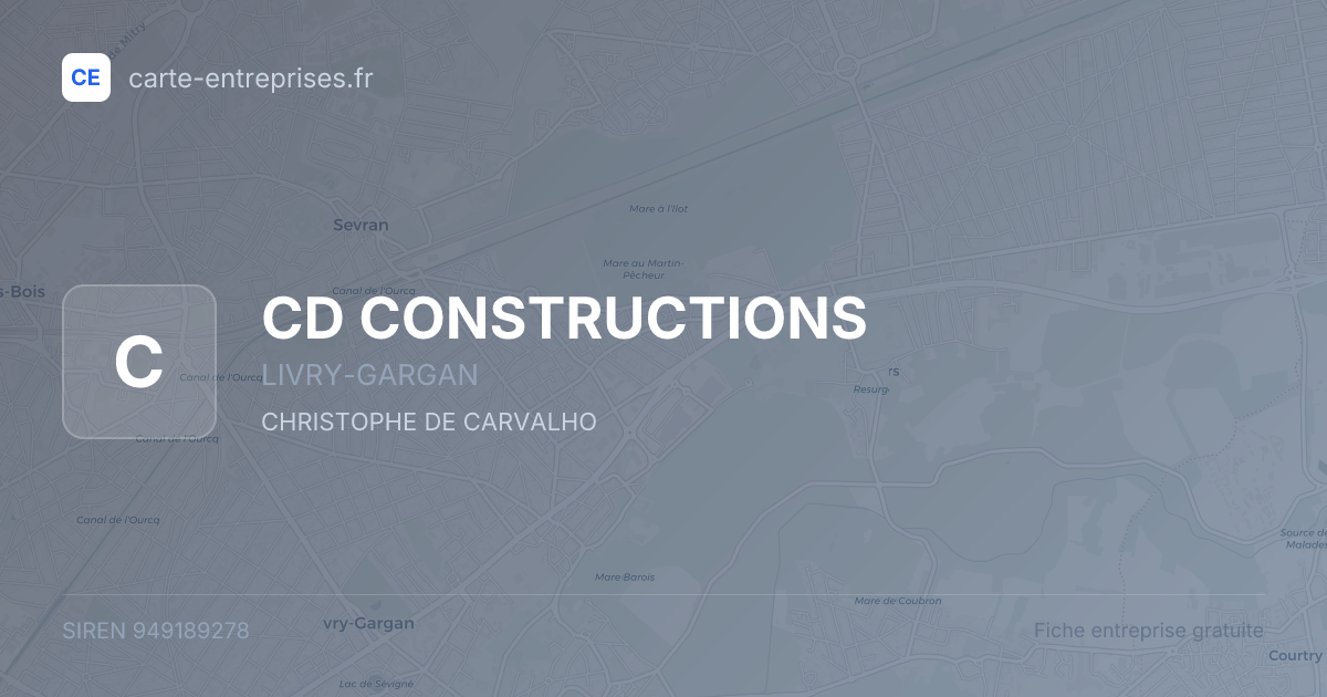 CD CONSTRUCTIONS — 949189278 — fiche entreprise