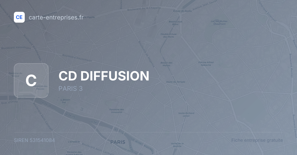 CD DIFFUSION — 531541084 — fiche entreprise