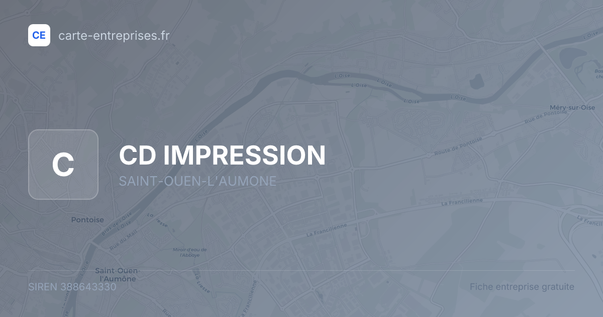 CD IMPRESSION — 388643330 — fiche entreprise