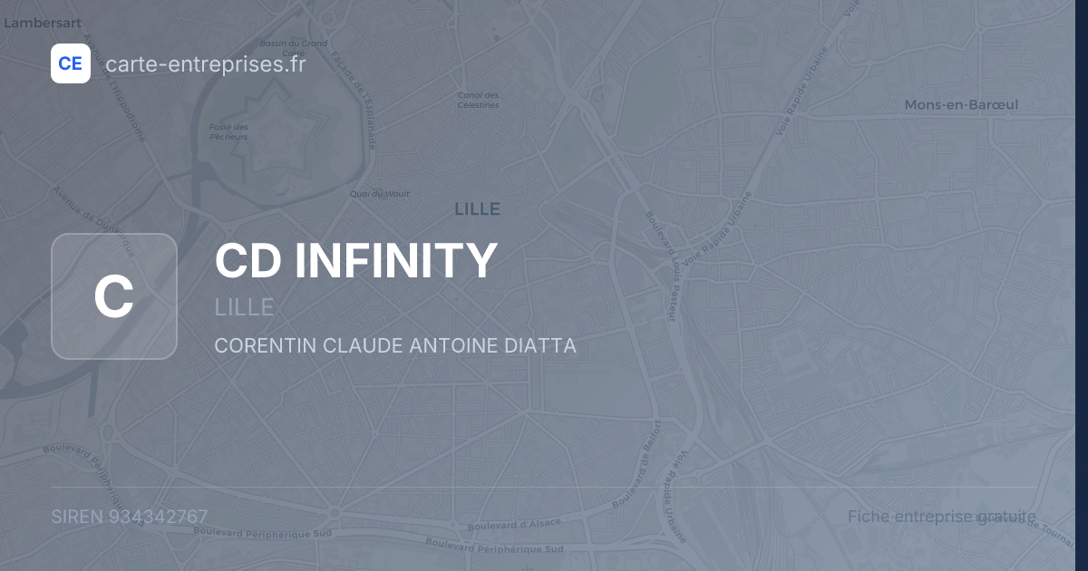 CD INFINITY — 934342767 — fiche entreprise