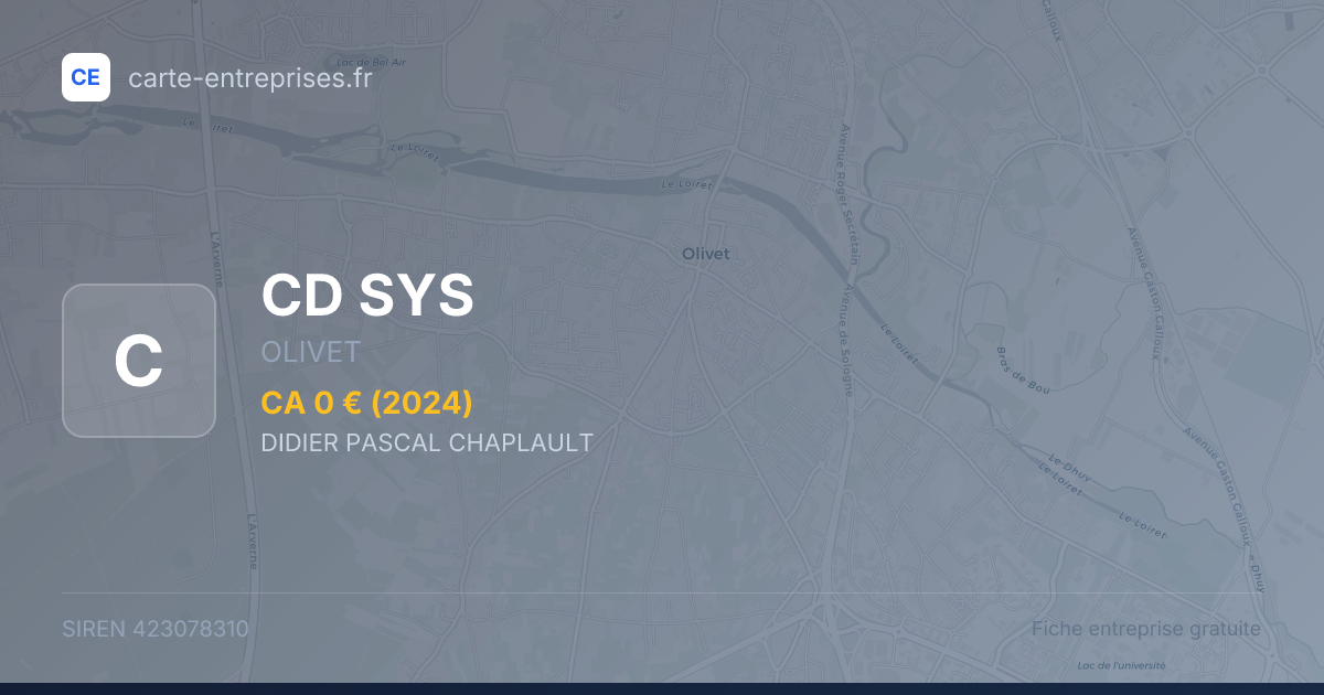 CD SYS — 423078310 — fiche entreprise