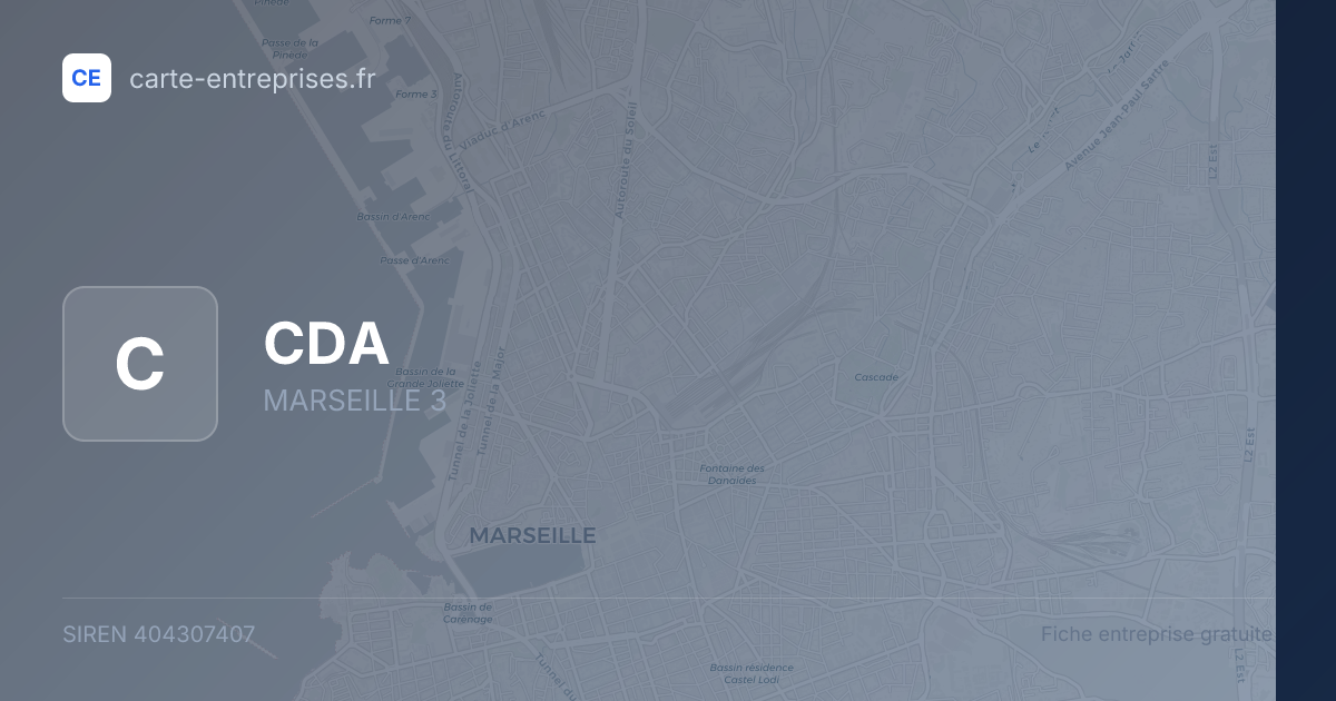 CDA — 404307407 — fiche entreprise