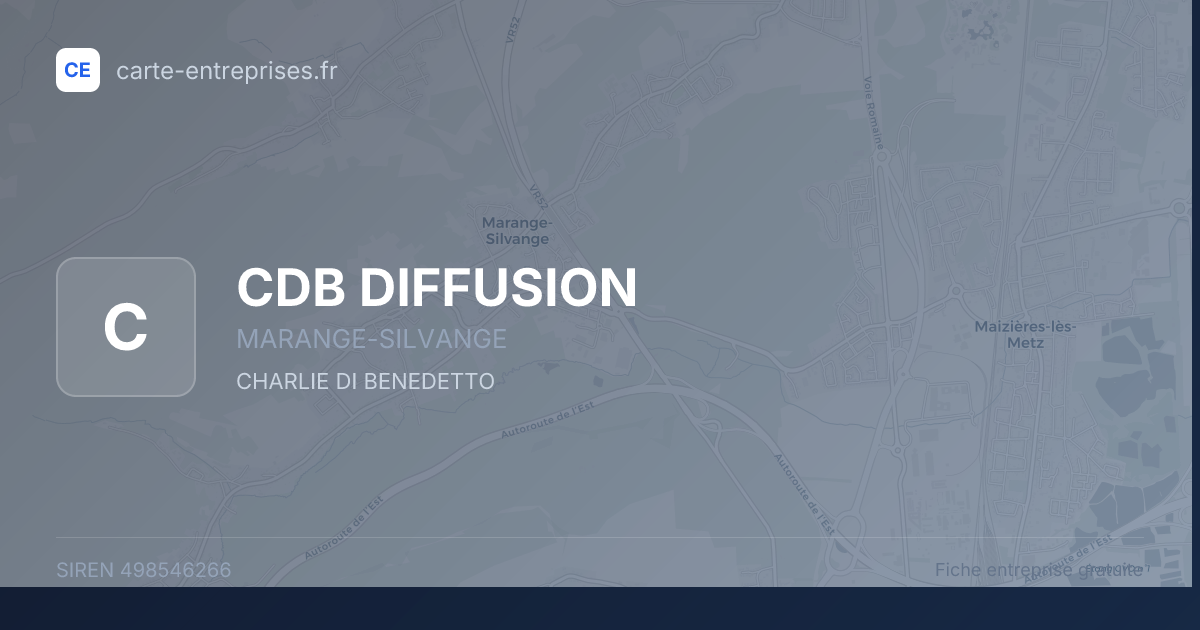 CDB DIFFUSION — 498546266 — fiche entreprise