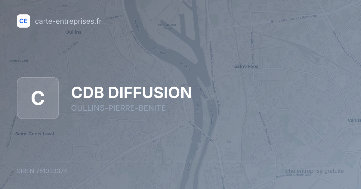 CDB DIFFUSION — 751033374 — fiche entreprise