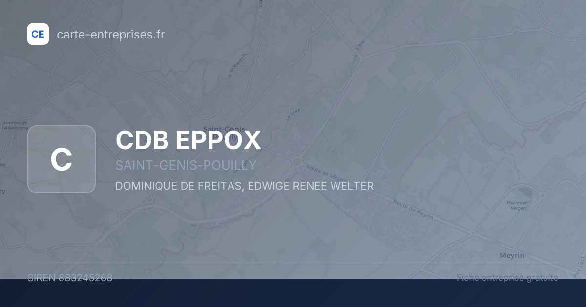 CDB EPPOX — 883245268 — fiche entreprise