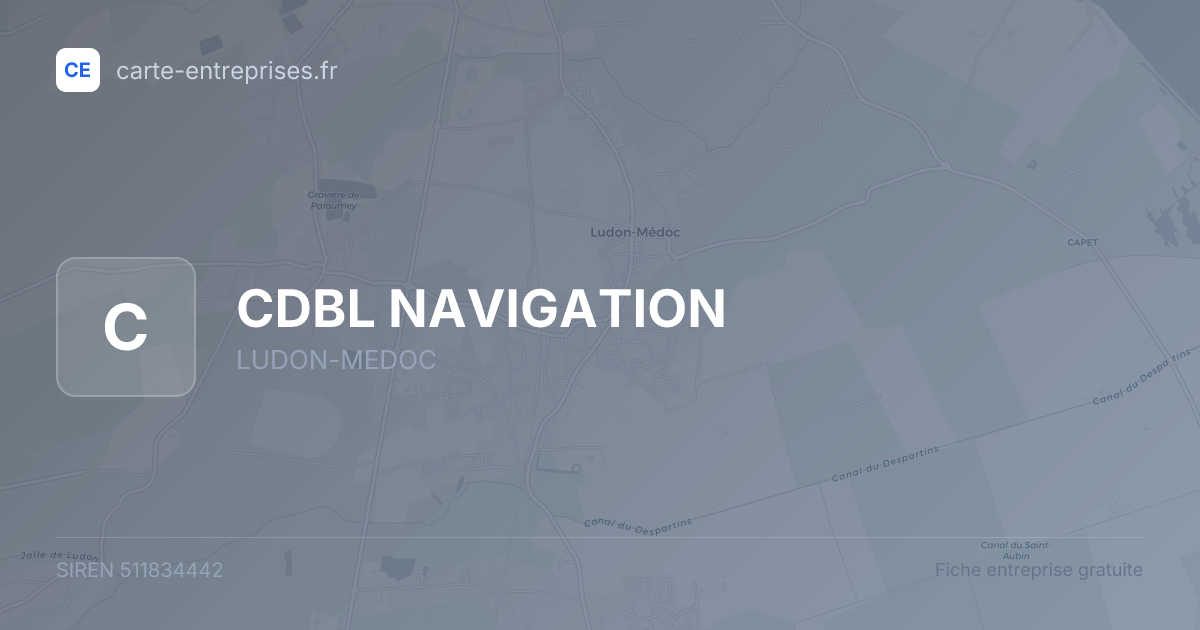 CDBL NAVIGATION — 511834442 — fiche entreprise