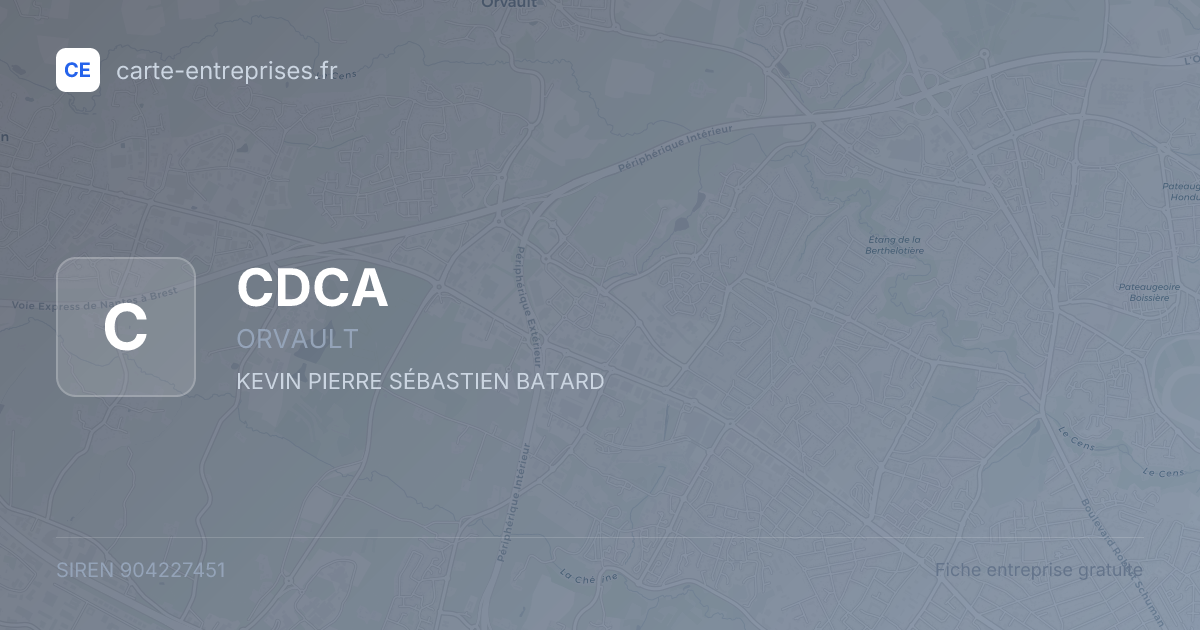 CDCA — 904227451 — fiche entreprise
