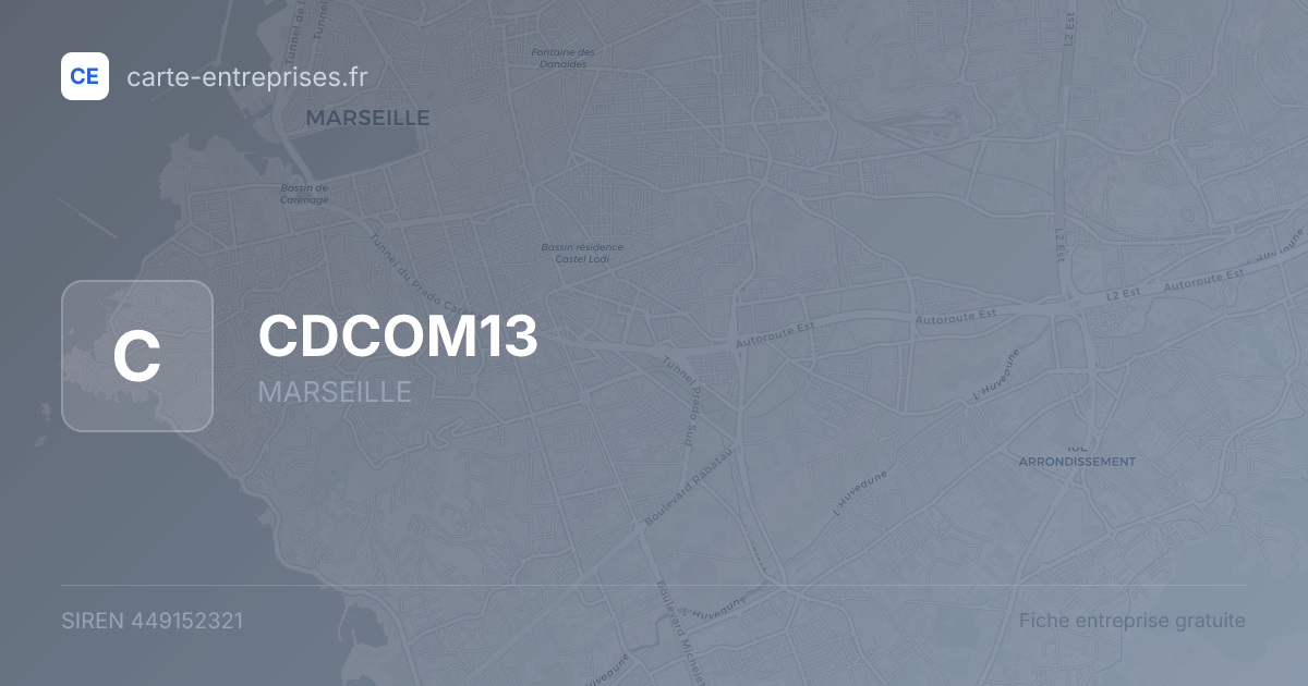 CDCOM13 — 449152321 — fiche entreprise