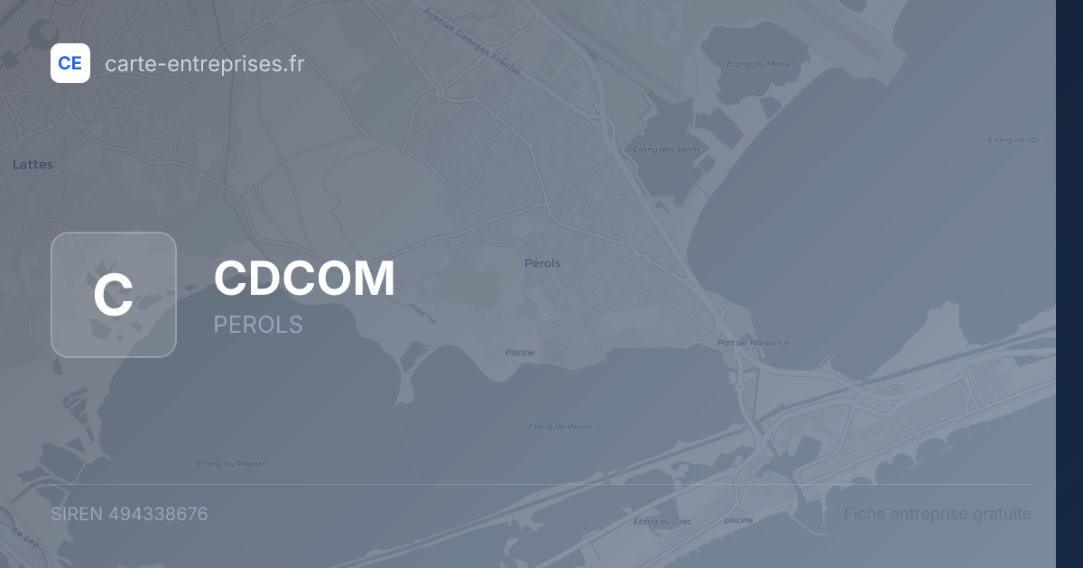 CDCOM — 494338676 — fiche entreprise