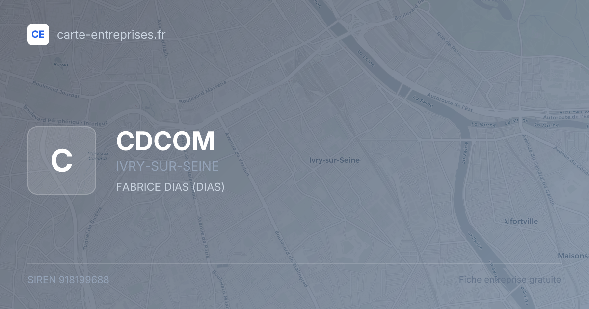 CDCOM — 918199688 — fiche entreprise