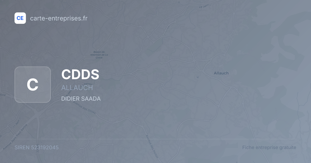 CDDS — 523192045 — fiche entreprise