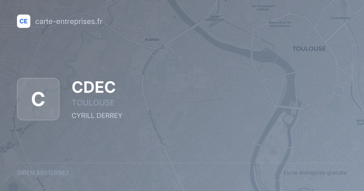 CDEC — 890158983 — fiche entreprise