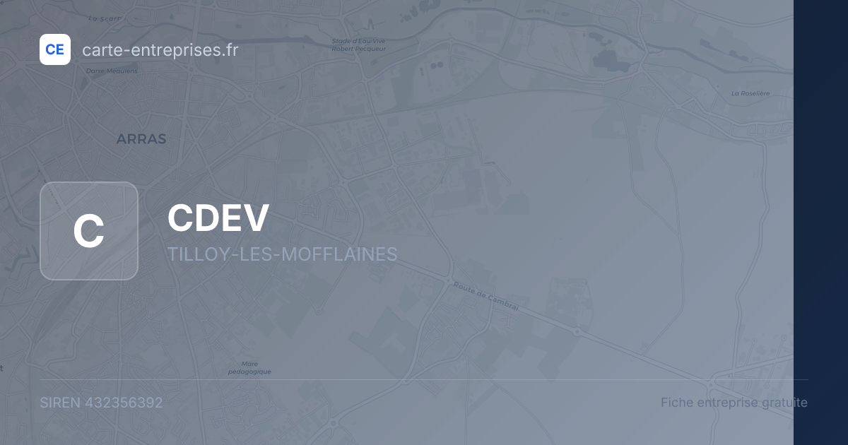 CDEV — 432356392 — fiche entreprise