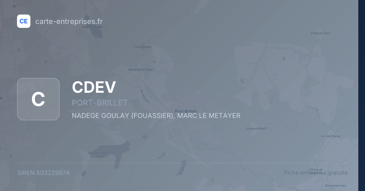 CDEV — 503229874 — fiche entreprise