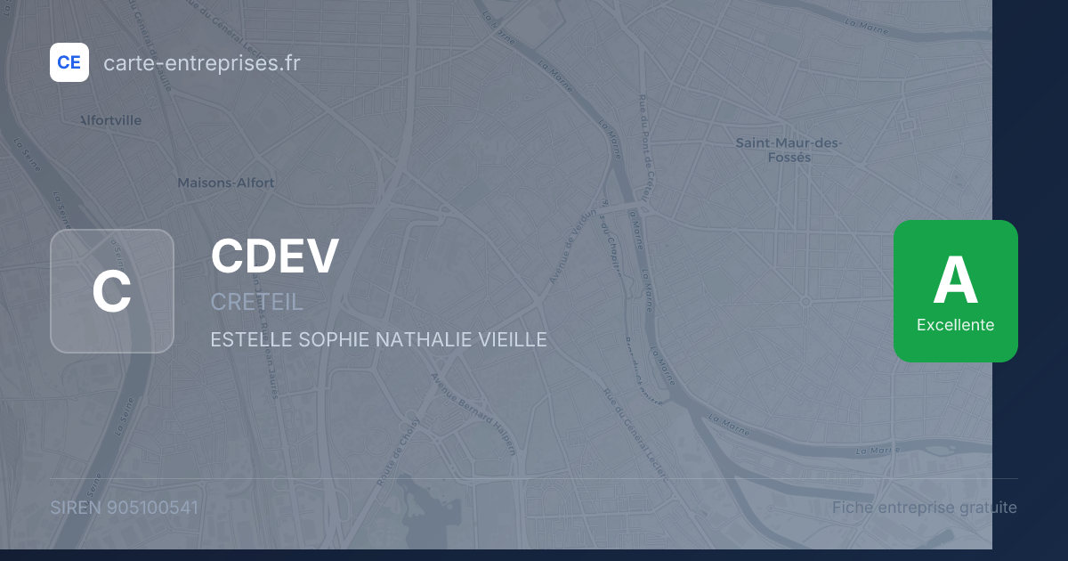 CDEV — 905100541 — fiche entreprise