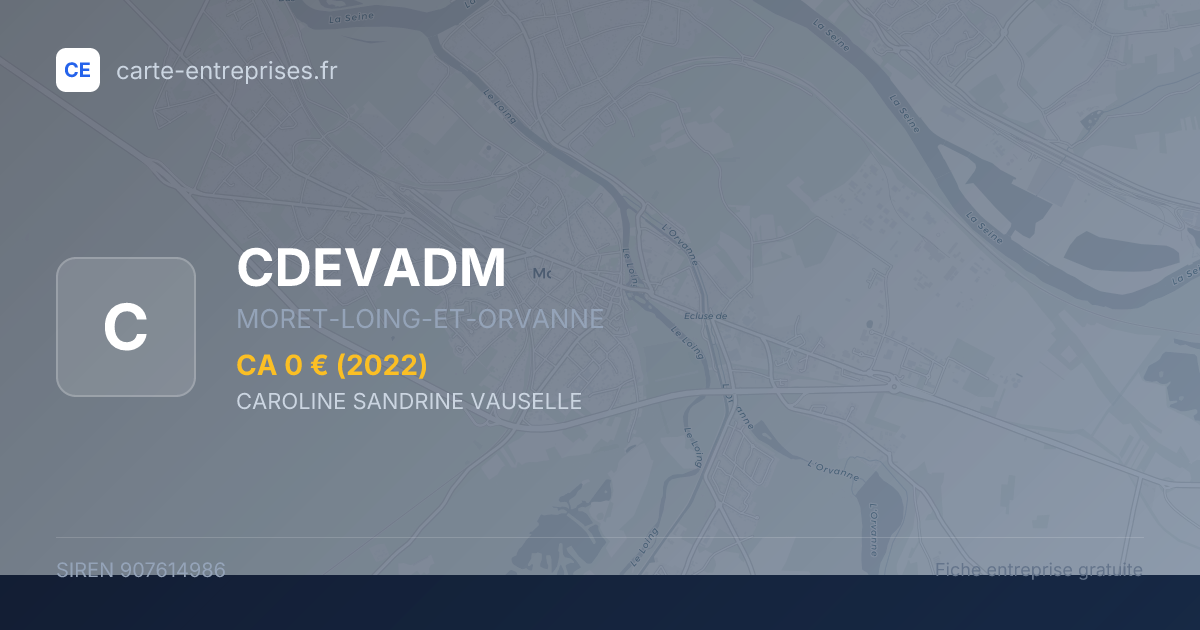CDEVADM — 907614986 — fiche entreprise