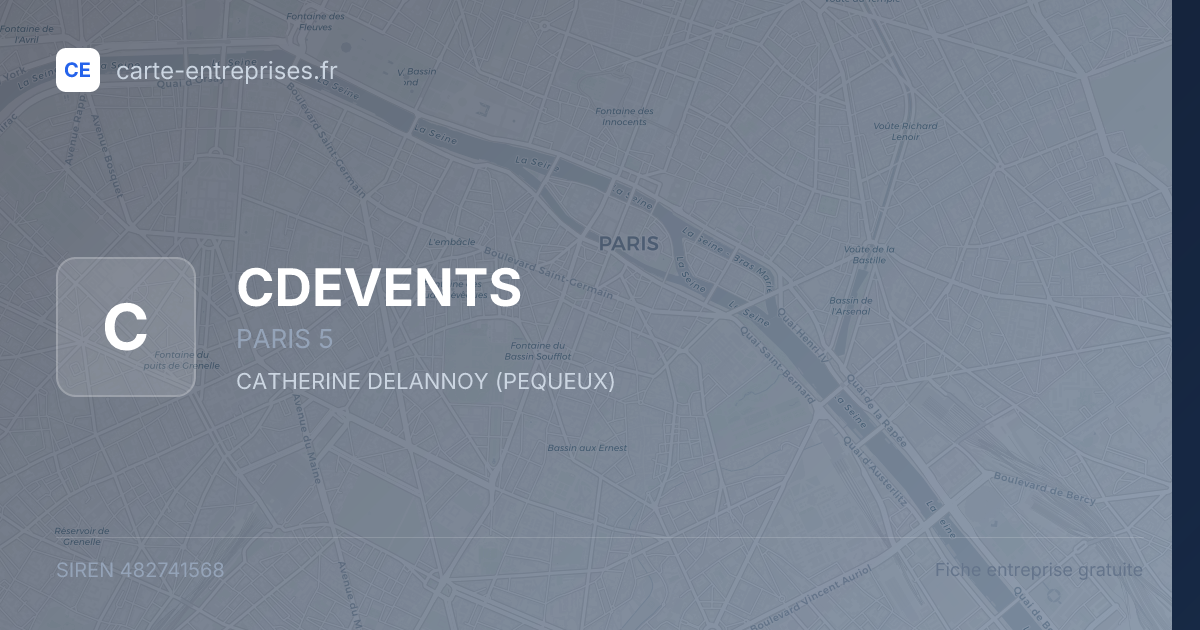 CDEVENTS — 482741568 — fiche entreprise