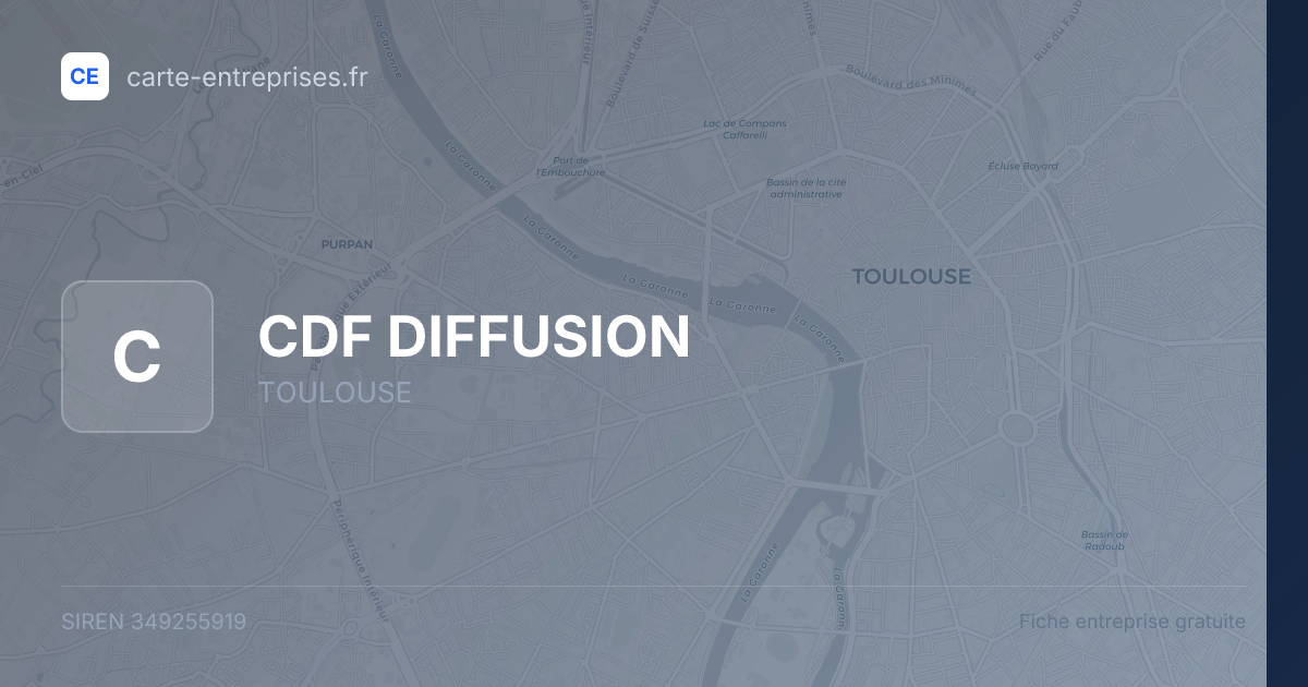 CDF DIFFUSION — 349255919 — fiche entreprise