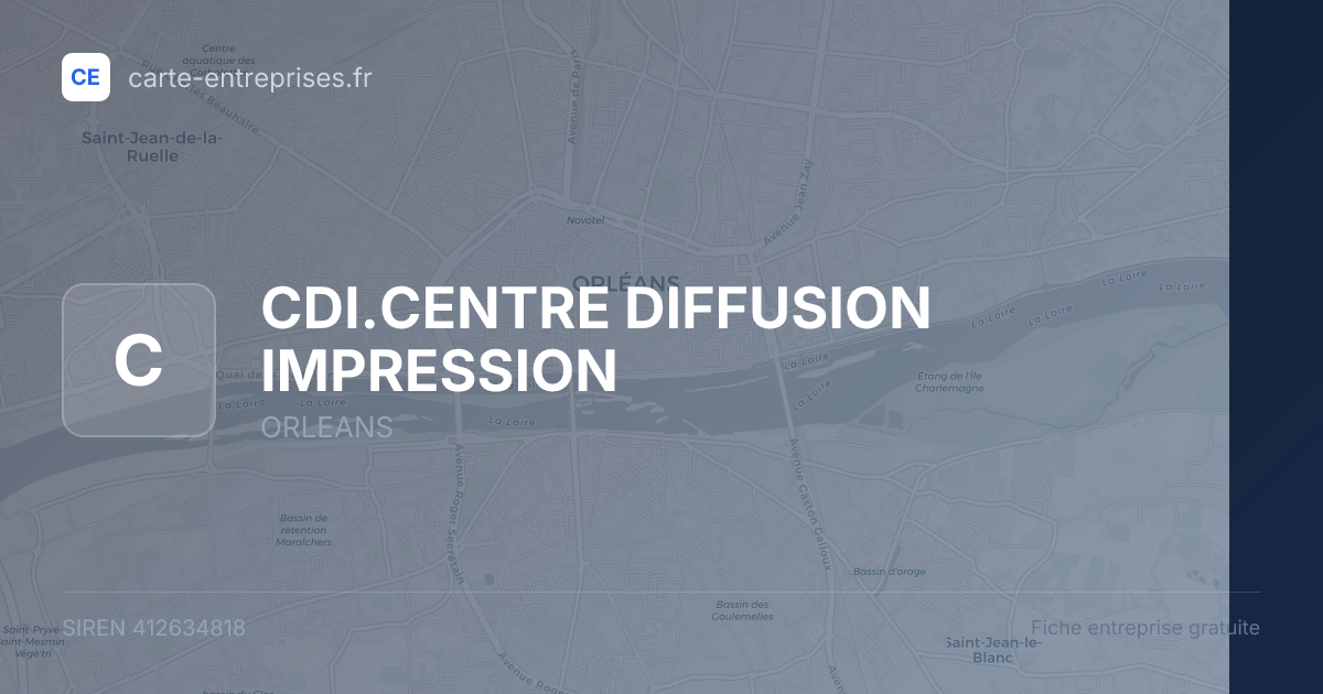 CDI.CENTRE DIFFUSION IMPRESSION — 412634818 — fiche entreprise