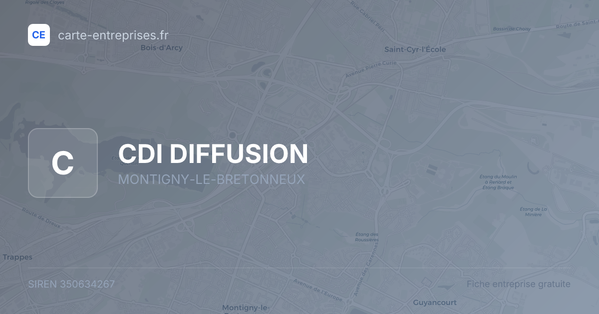 CDI DIFFUSION — 350634267 — fiche entreprise