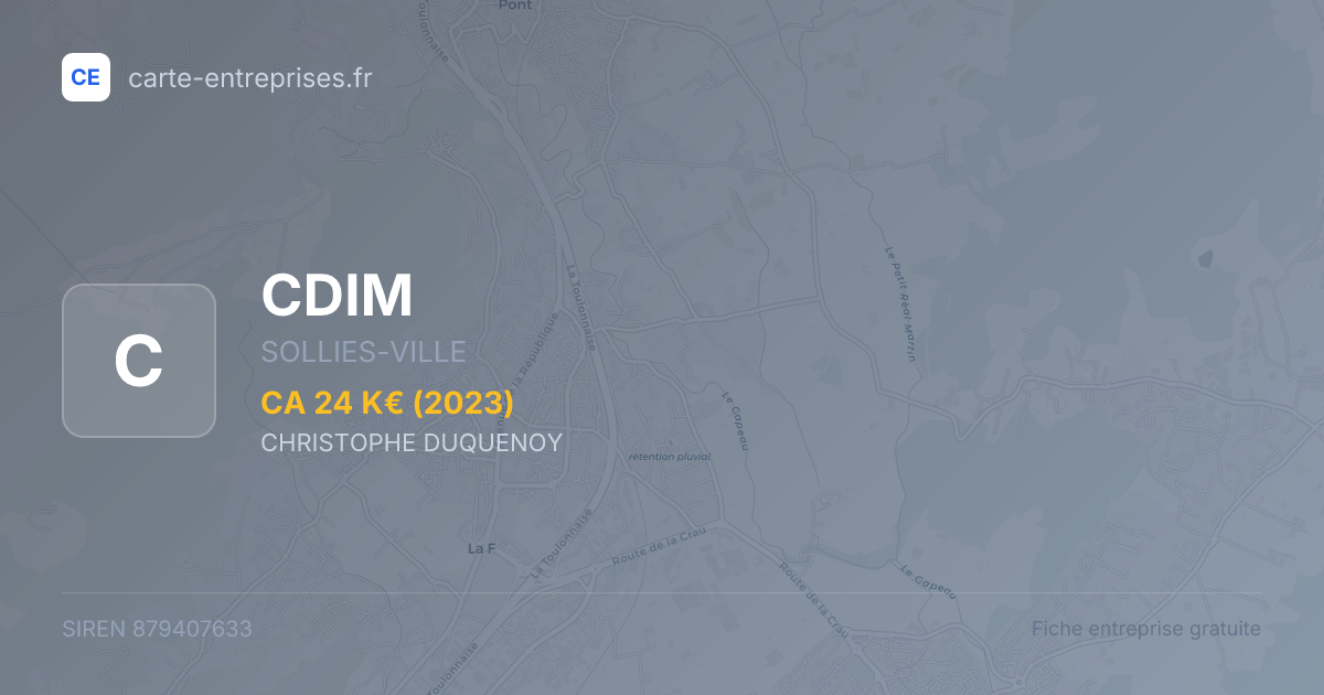 CDIM — 879407633 — fiche entreprise