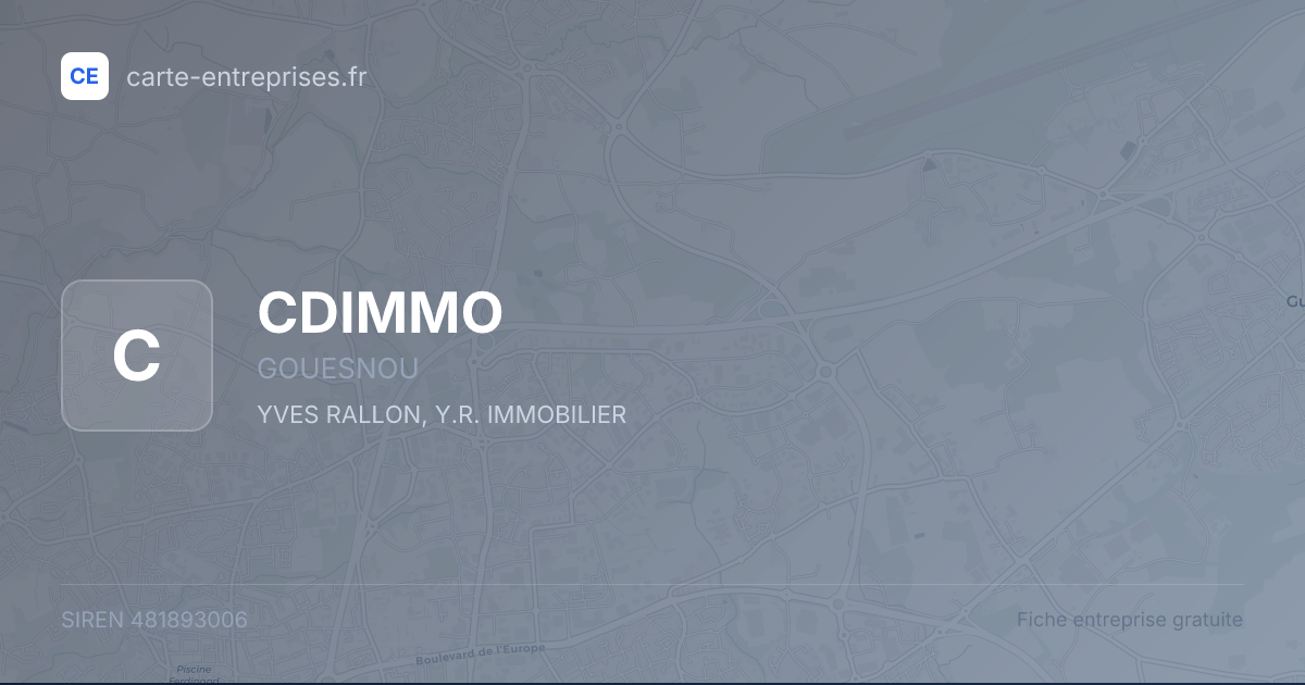 CDIMMO — 481893006 — fiche entreprise