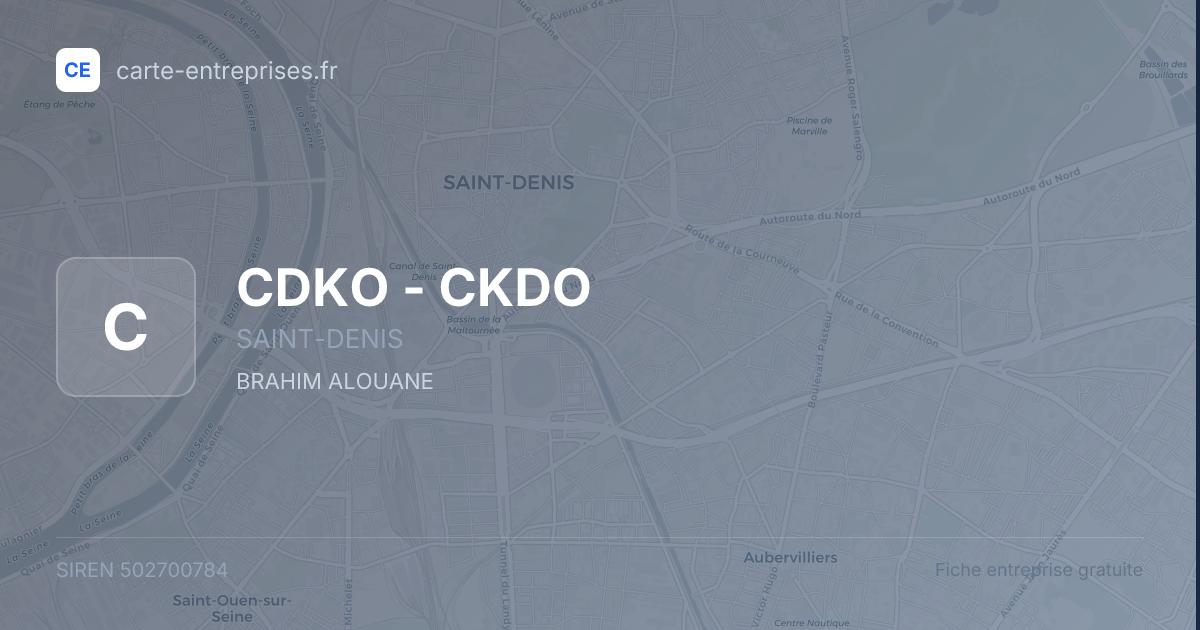 CDKO - CKDO — 502700784 — fiche entreprise