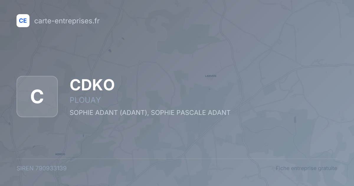 CDKO — 790933139 — fiche entreprise