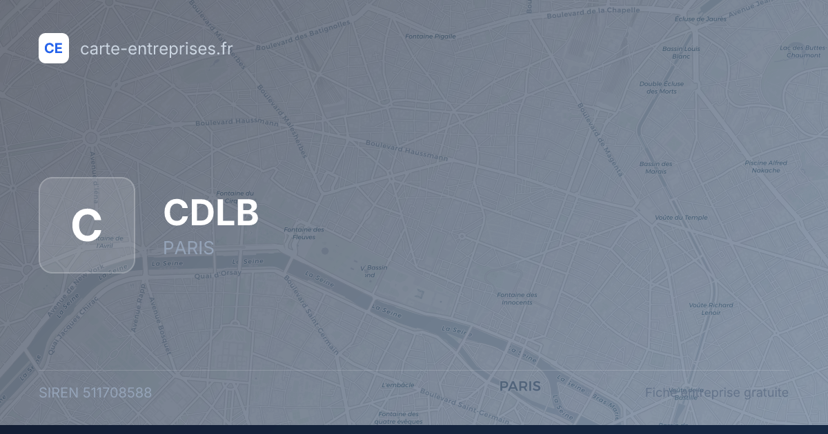CDLB — 511708588 — fiche entreprise