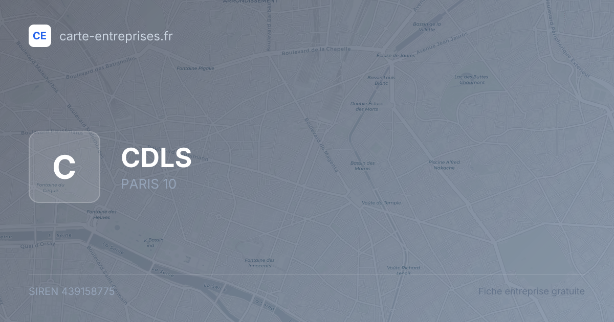 CDLS — 439158775 — fiche entreprise