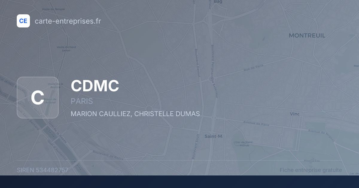 CDMC — 534482757 — fiche entreprise