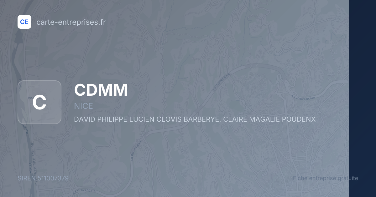 CDMM — 511007379 — fiche entreprise