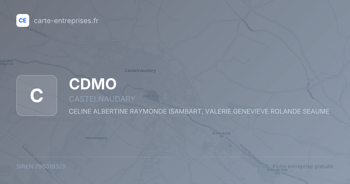 CDMO — 798019329 — fiche entreprise
