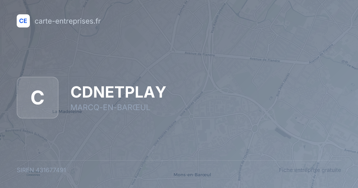 CDNETPLAY — 431677491 — fiche entreprise
