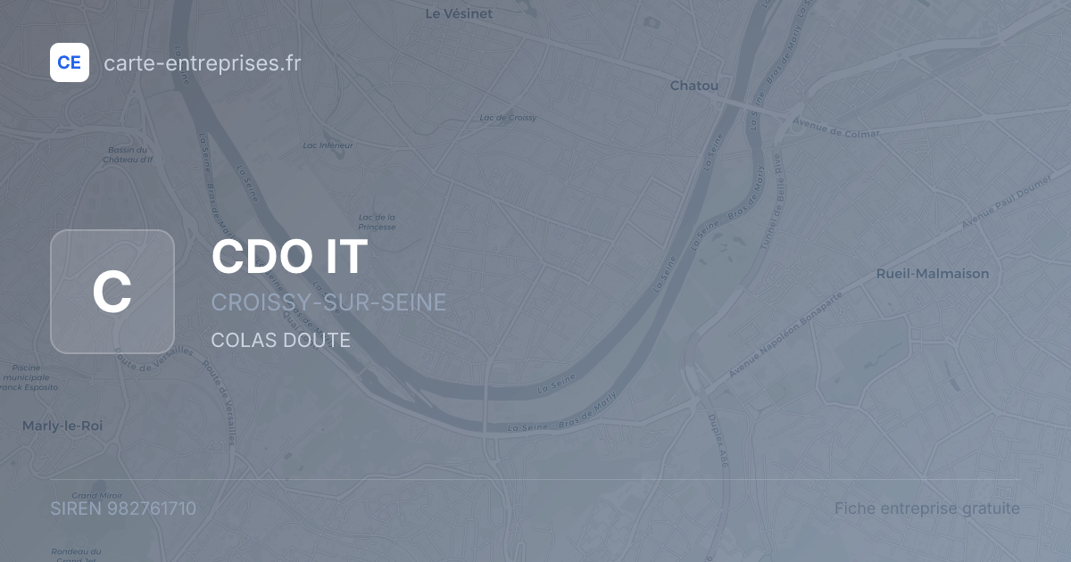CDO IT — 982761710 — fiche entreprise