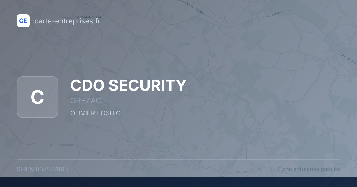 CDO SECURITY — 887827863 — fiche entreprise