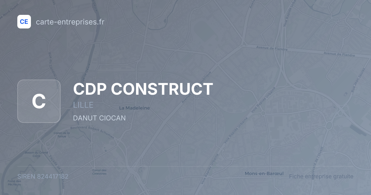 CDP CONSTRUCT — 824417182 — fiche entreprise