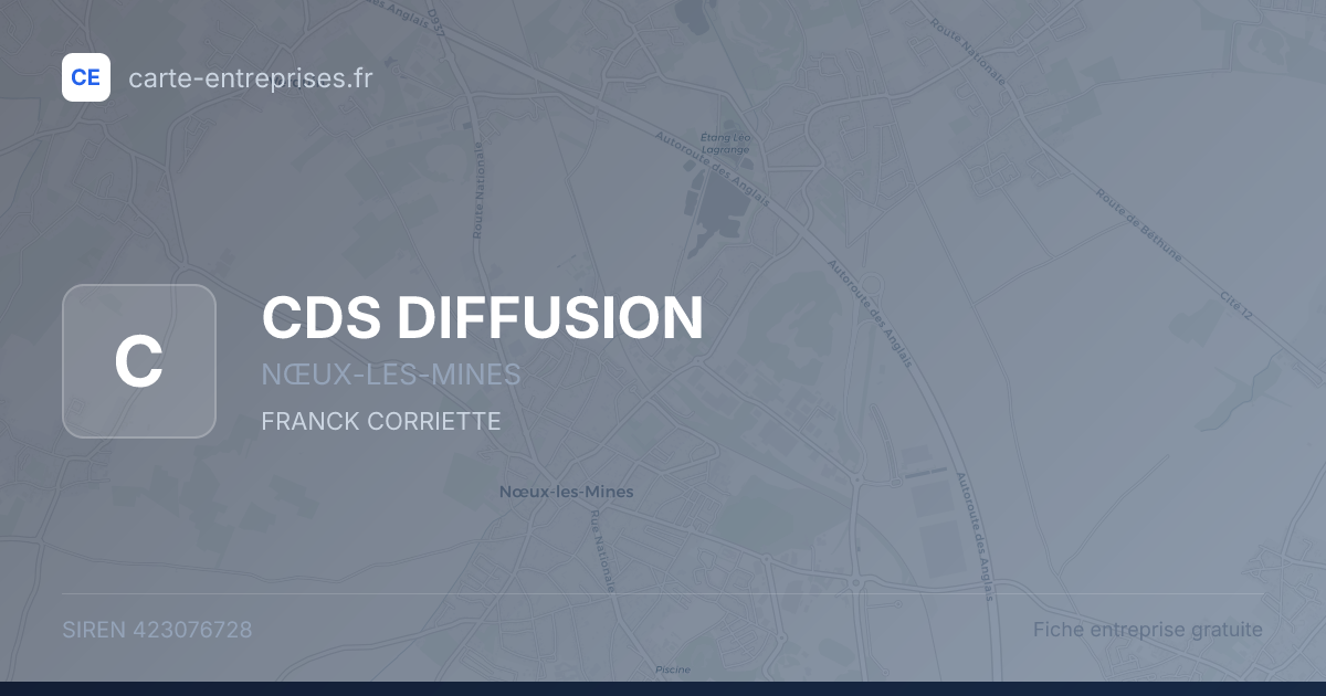 CDS DIFFUSION — 423076728 — fiche entreprise
