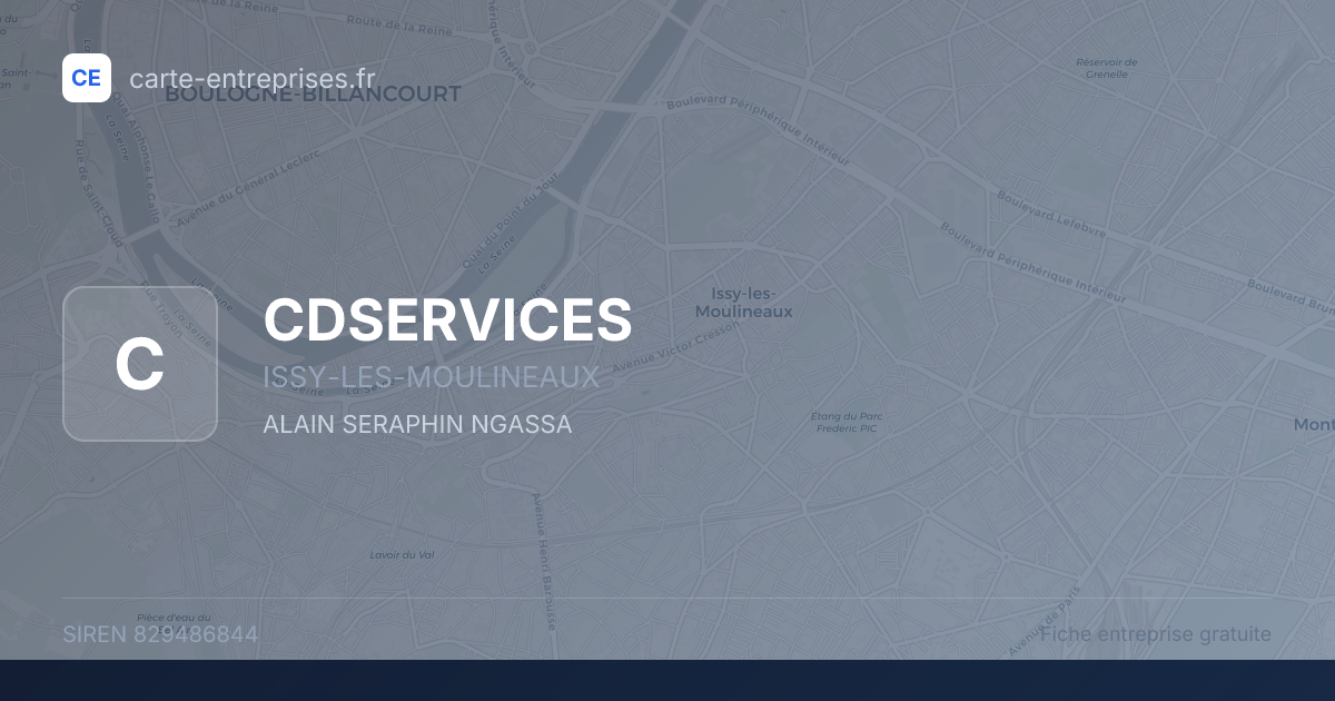 CDSERVICES — 829486844 — fiche entreprise