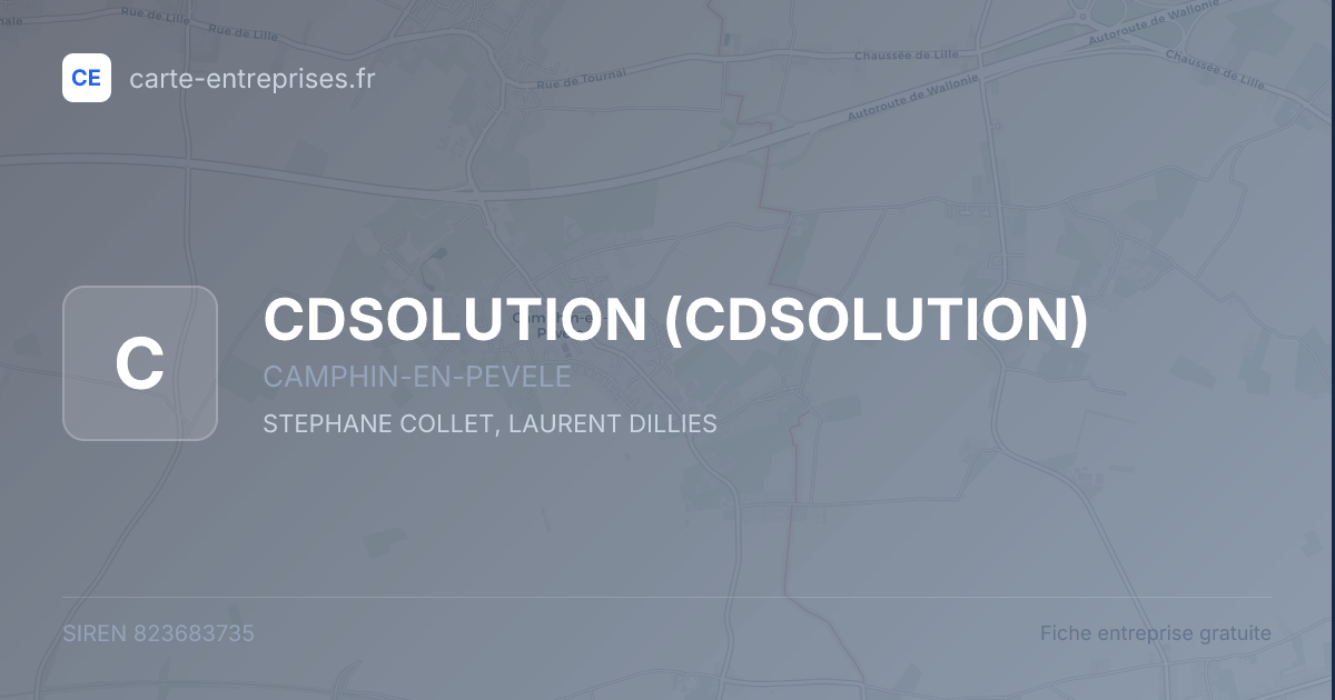 CDSOLUTION — 823683735 — fiche entreprise