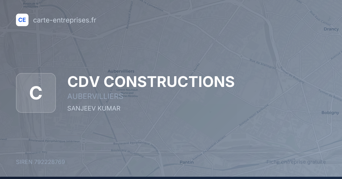 CDV CONSTRUCTIONS — 792228769 — fiche entreprise