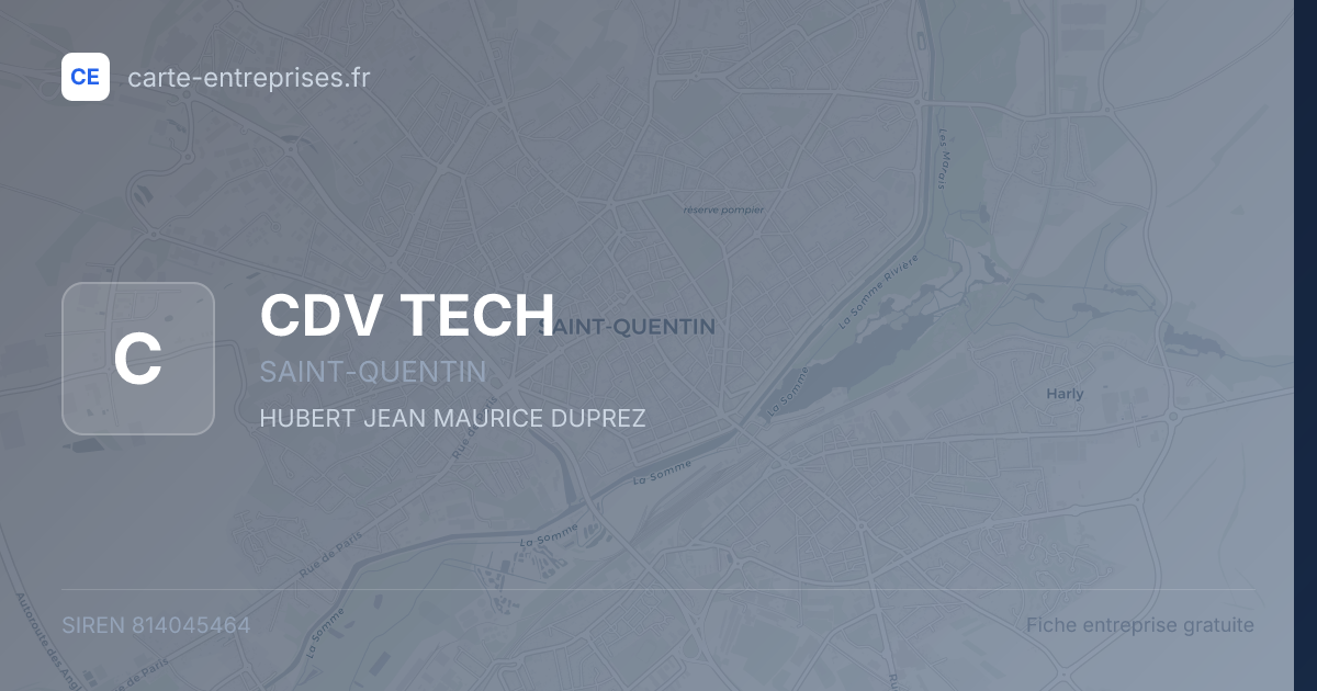CDV TECH — 814045464 — fiche entreprise