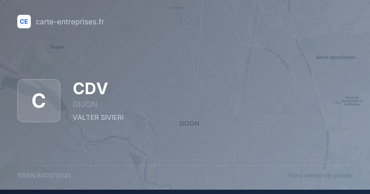 CDV — 840072045 — fiche entreprise