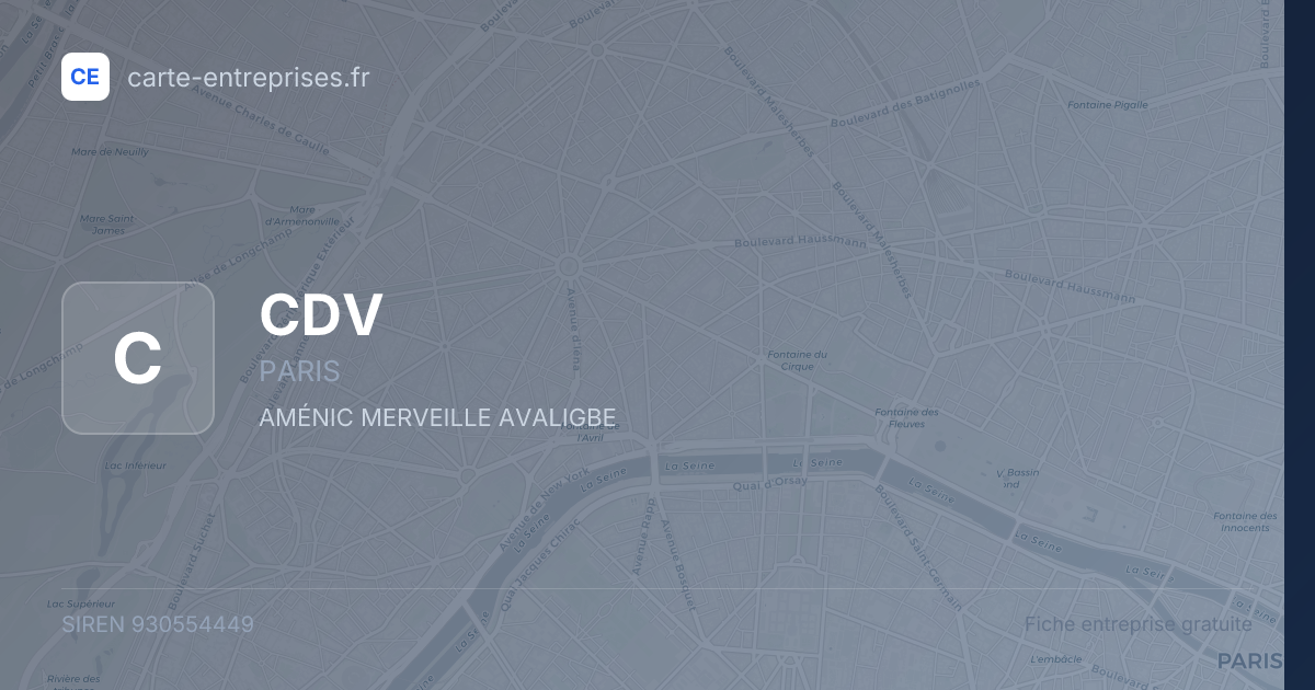 CDV — 930554449 — fiche entreprise