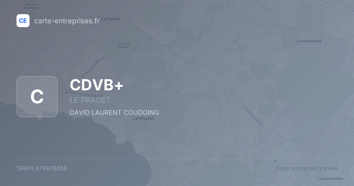 CDVB+ — 879878858 — fiche entreprise