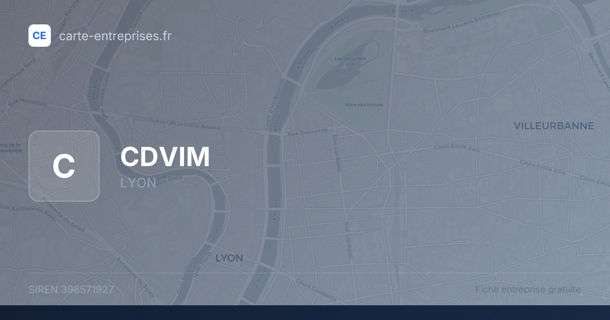 CDVIM — 398571927 — fiche entreprise