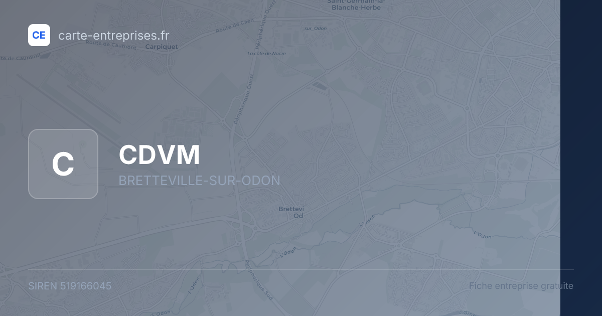 CDVM — 519166045 — fiche entreprise