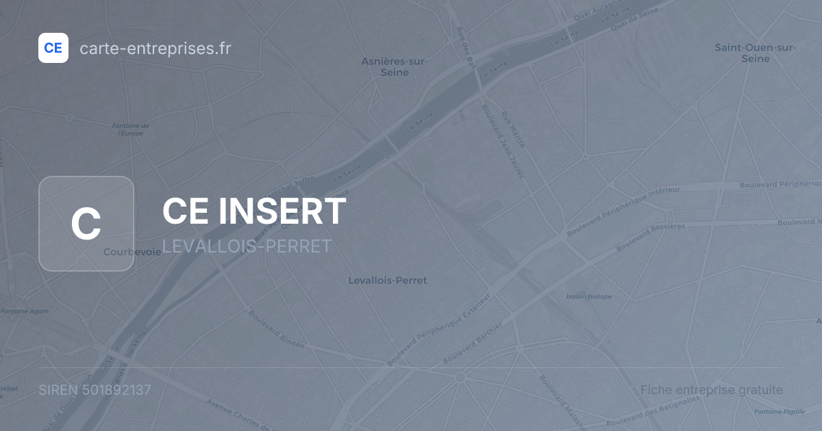CE INSERT — 501892137 — fiche entreprise